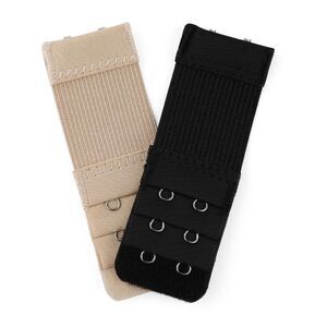 2pcs Bra Strap Extenders Set 3 Rows Elastic Bra Hook Extensions 2-hooks